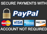 Secure payments by Paypal
